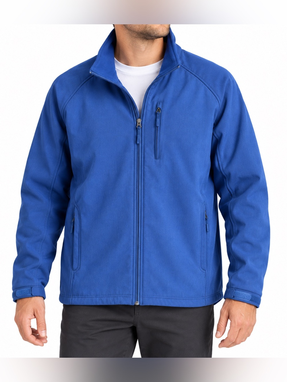 Men’s Cobalt Blue Y2K Technical Softshell Gorpcore Jacket XL